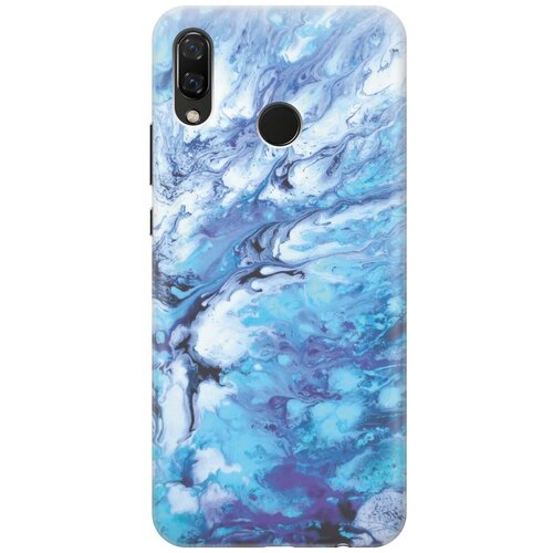 фото Re:pa накладка transparent для huawei nova 3 с принтом "синий мрамор"