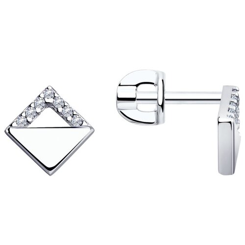 Серьги Diamant из серебра с фианитами 94-122-01422-1