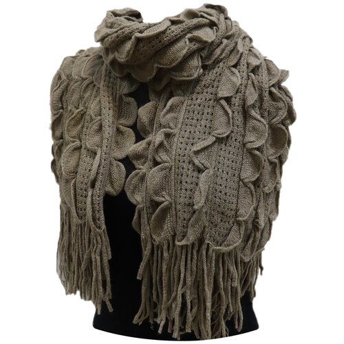 фото Шарф crystel eden,160х50 см, коричневый