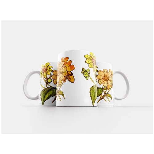 фото Кружка "флора, цветочный, цветок" 320 мл lotsprints