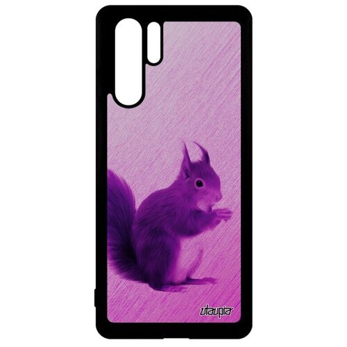 фото Защитный чехол на смартфон // huawei p30 pro // "белка" грызун стиль, utaupia, розовый