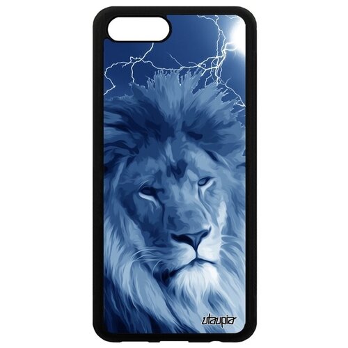 фото Модный чехол для // honor v10 / view 10 // "лев" дизайн самец, utaupia, голубой