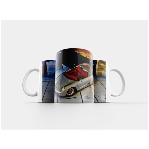 фото Кружка "porsche boxter, спортивная машина, серебро" 320 мл lotsprints