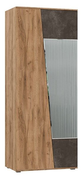 Шкаф Миф Соренто 2-х створчатый дуб крафт / бетон темный Двухдверный 90х54.6х223.6 см - фотография № 1