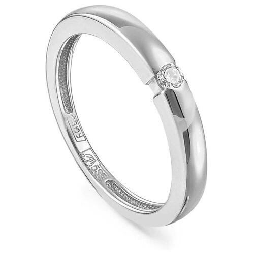Обручальное кольцо из золота с бриллиантом KABAROVSKY   