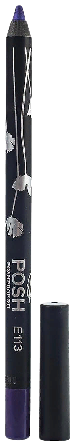Водостойкий карандаш-каял для глаз POSH - E113 Неоновая лаванда