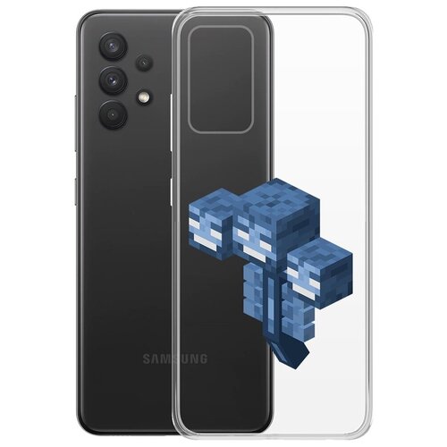 Чехол-накладка Krutoff Clear Case Иссушитель для Samsung Galaxy A32 (A325) чехол накладка krutoff clear case minecraft иссушитель для xiaomi poco x4 gt