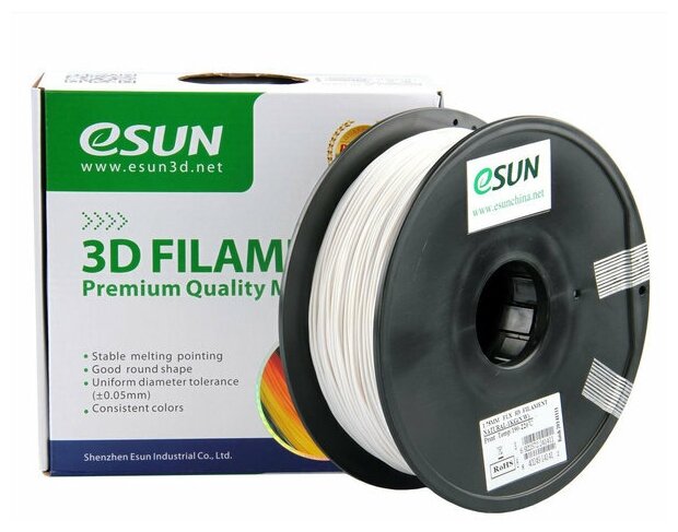 eLastic пластик ESUN 1,75мм, 1кг натуральный для 3D-принтера
