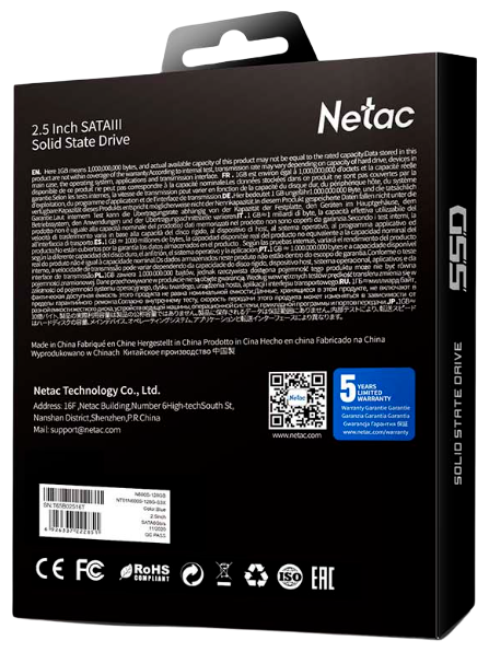SSD накопитель NETAC N600S 256ГБ, 2.5", SATA III, SATA - фото №5