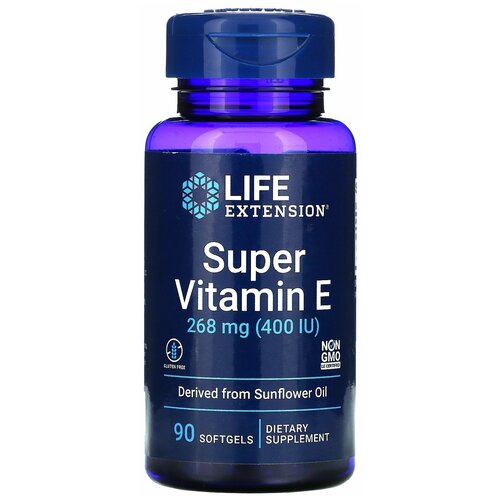 Life Extension Super Vitamin E (Супер витамин Е) 400 МЕ 90 капсул
