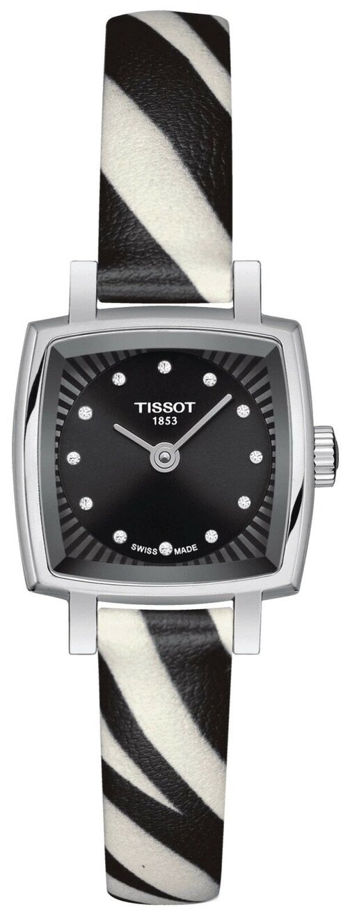 Наручные часы TISSOT T-Lady, черный, белый