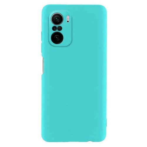 фото Силиконовая накладка тонкая 0.33 мм для xiaomi redmi note 10 бирюзовый opt-mobile