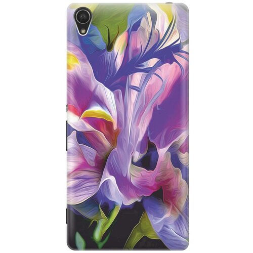 фото Силиконовый чехол на sony xperia z3 / сони иксперия зет 3 с принтом "цветочная абстракция" gosso