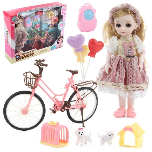 Кукла VELD CO 120433 с аксессуарами Моя велопрогулка