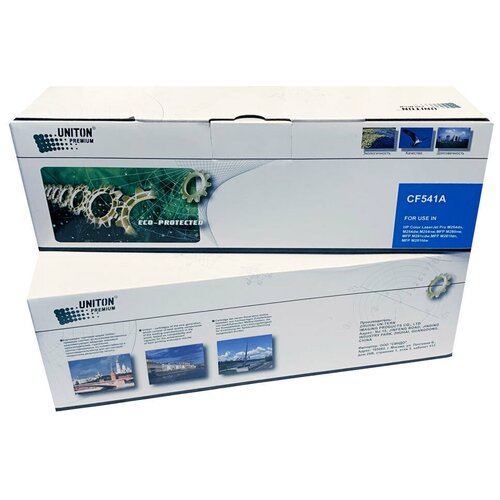 Картридж лазерный UNITON Premium GREEN ECO-PROTECTED 203A / CF541A голубой (С) 1300 стр. при 5% заполнении листа А4 для HP Color LJ M254 / M280 / M2