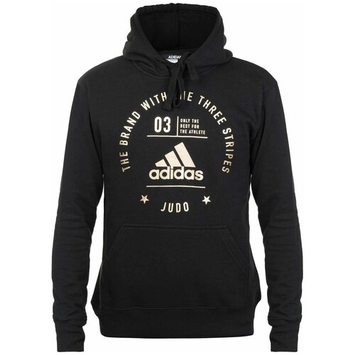 Толстовка с капюшоном (Худи) детская The Brand With The Three Stripes Judo Kids черно-золотая (рост 164 см)