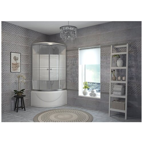 Душевая кабина EvaGold S004WL, высокий поддон, 100х100