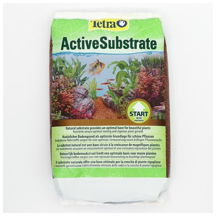 Грунт для аквариума Tetra ActiveSubstrate 3 л / 2.6 кг (до 30 л) натуральный