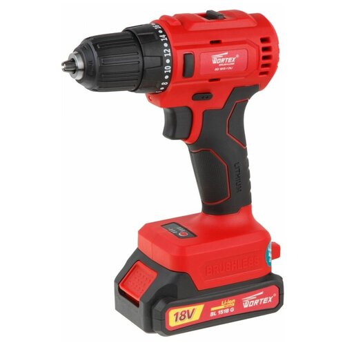 Дрель-шуруповерт аккумуляторная WORTEX BD 1815-1 DLi 441500₽