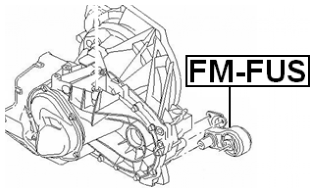 Подушка коробки скоростей Febest FM-FUS