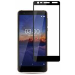 Защитное стекло 3D для Nokia 3.1 (черный) - изображение