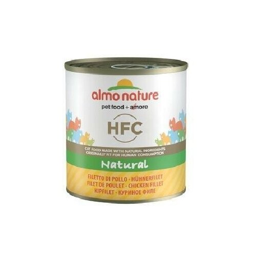 Almo Nature консервы Консервы для Кошек Куриное филе (HFC - Natural - Chicken Fillet) 5150 | Classic HFC Adult Cat Chicken Fillet 0,28 кг 20066 (10 шт)