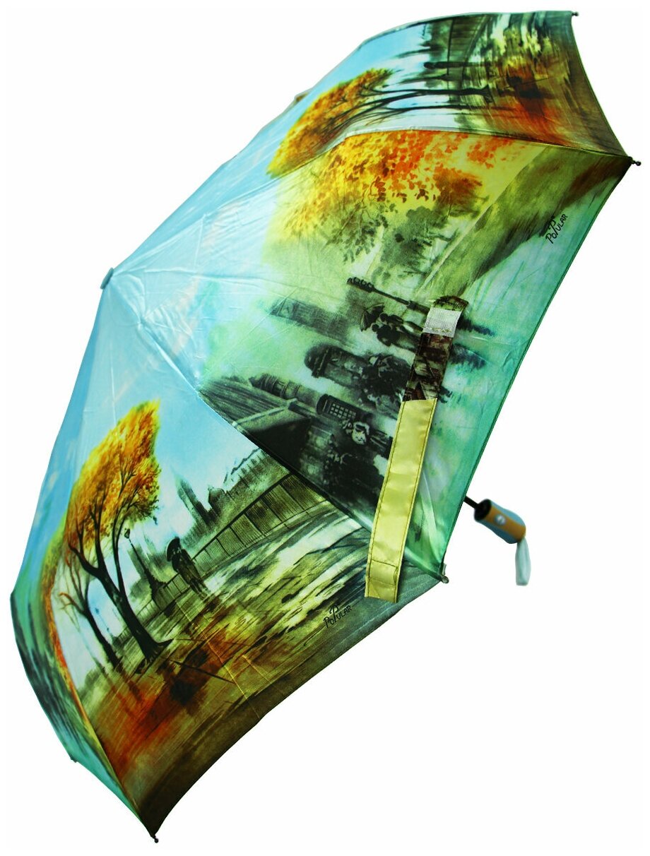 Женский складной зонт Rain-Brella 16292S/голубой