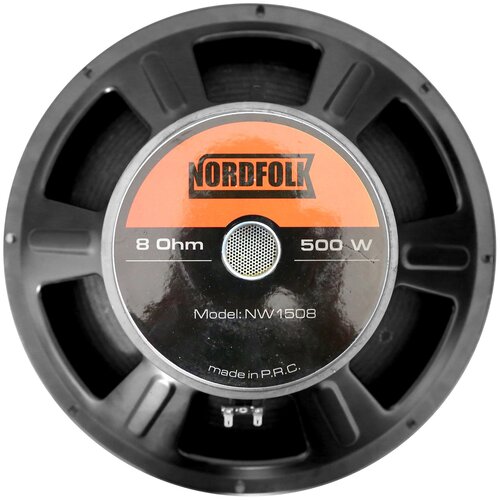 Широкополосный динамик 15-дюймов NordFolk NW1508, 500 Вт, 8 Ом