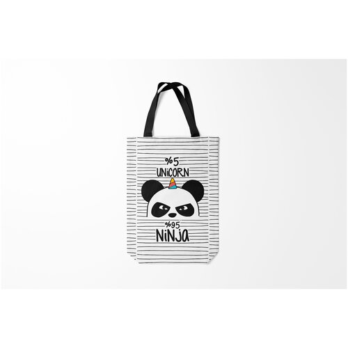 фото Сумка-шоппер / 31х42 см / популярные иллюстрации / животные 5 единорог 95 ниндзя burnettie
