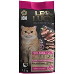 Сухой холистик корм для взрослых кошек LEO&LUCY полнорационный мясное ассорти и биодобавки - изображение