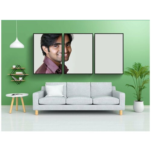 фото Набор модулных постеров для интерьера "портрет, красота, модель" 60x90 см. в тубусе, без рамки lotsprints