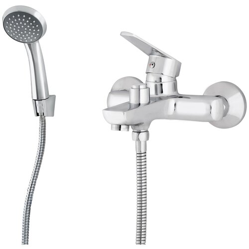 Смеситель для ванны RUSANT, 71-66, латунь, цвет-хром, картридж D35, переключатель на душ-кнопка