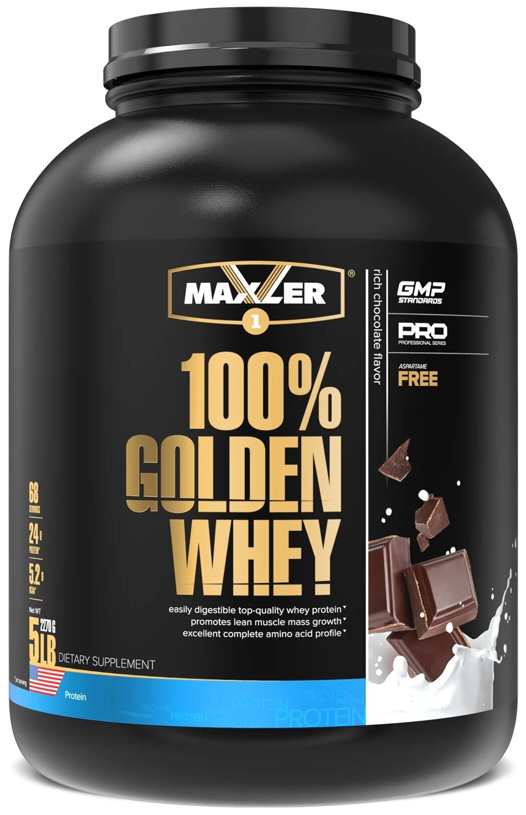 Maxler Golden Whey 2270 г Blueberry Muffin