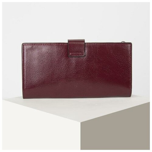 фото Кошелёк на кнопках, цвет бордовый нет бренда