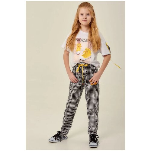 фото Брюки deloras, размер 140 см, черный, 20640