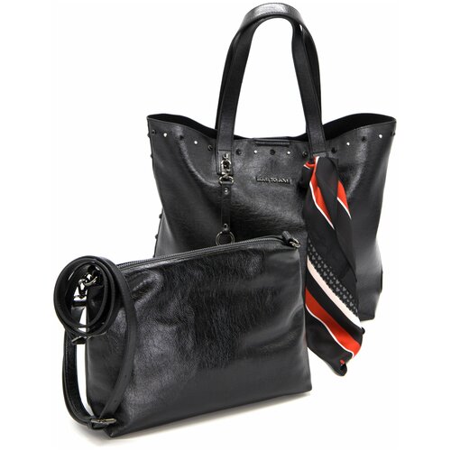 фото Сумка шоппер love to love 1112, черная