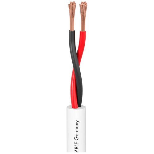 Кабель акустический с катушки двухжильный Sommer Cable 425-0050 Meridian Mobile SP225 White, 1 м