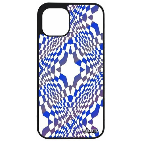 фото Чехол на смартфон iphone 12, "иллюзия звезда" геометрический мираж utaupia