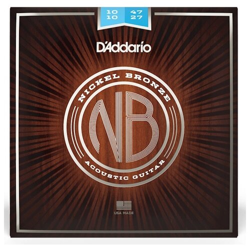 Набор струн D'Addario NB1047-12, 1 уп. spectrum bronze комплект струн для 12 струнной акустической гитары бронза 10 50 thomastik