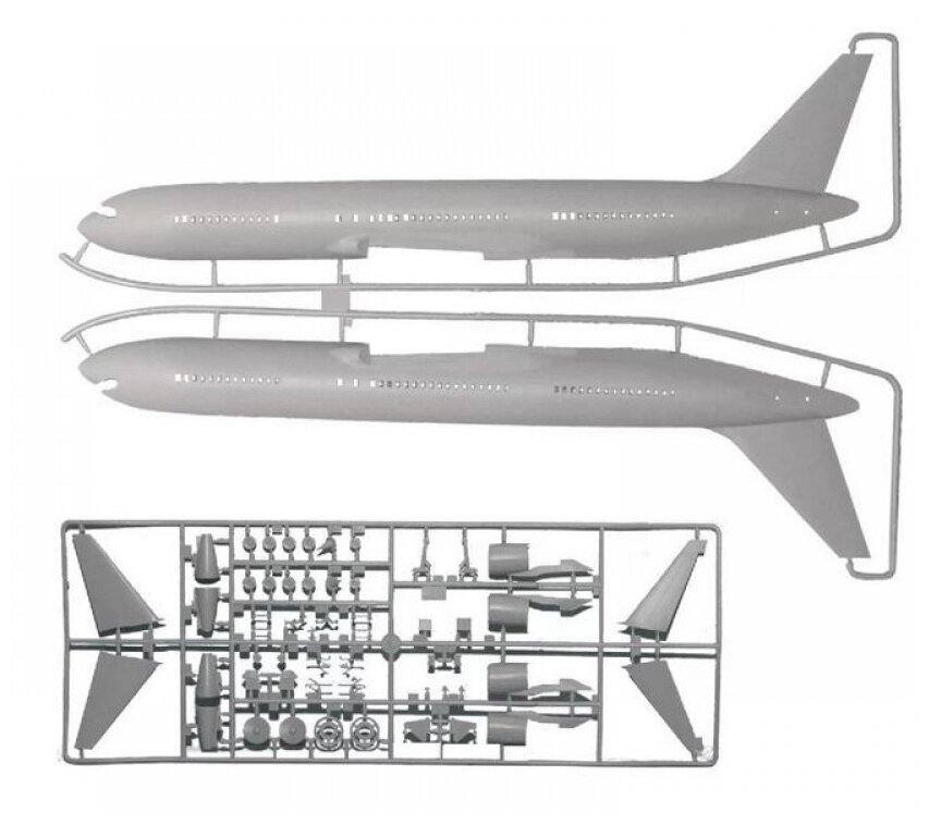 Сборная модель ZVEZDA Пассажирский авиалайнер Боинг 767-300 (7005ПН) 1:144 - фотография № 4