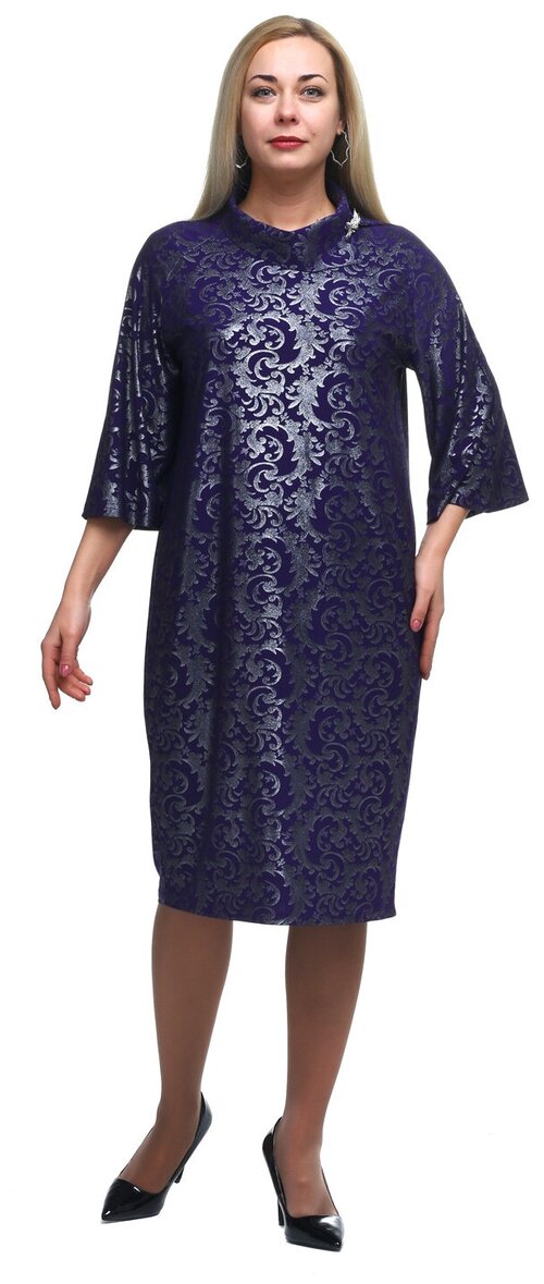 Платье Olsi, размер 48, фиолетовый