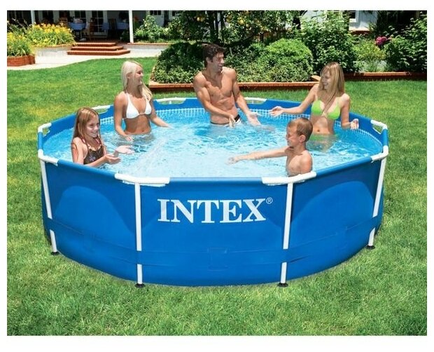 Каркасный бассейн Intex Metal Frame Pool 305x76 см 28200 - фотография № 8