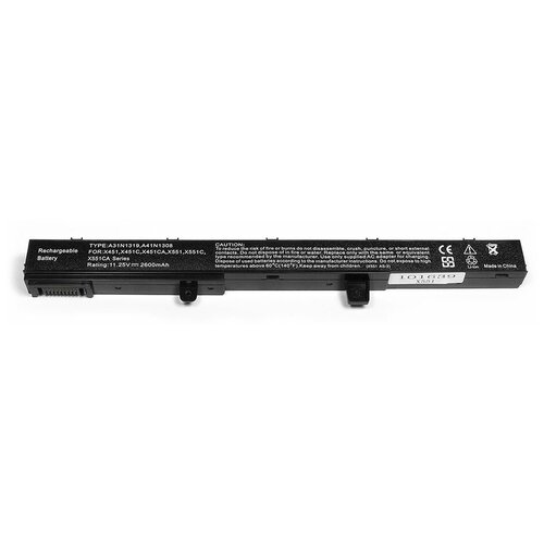 фото Аккумулятор для ноутбука asus x551, x451 series 11.25v 2200mah pn: a31n1308 oem