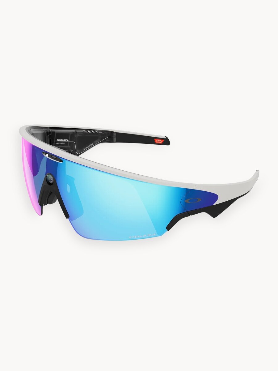 Умные очки Oakley - Vanguard - Prizm Sapphire - линзы сапфирового цвета, белая оправа