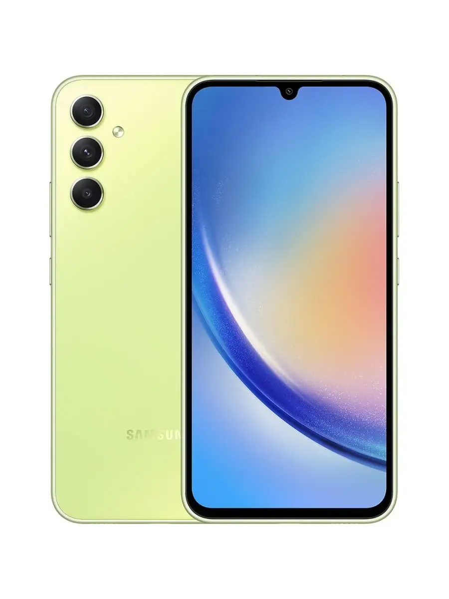 Смартфон Samsung Galaxy A34 5G 8/128 ГБ, Dual nano SIM, лайм