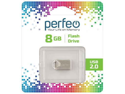 Флещ-диск Perfeo USB 8GB M10 Metal Series