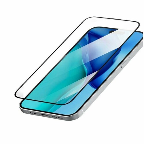 Защитное стекло Recci 3D GLASS for iPhone 15 Pro Max 6.7" бесцветный, прозрачный