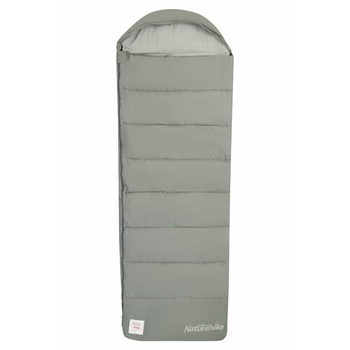 Спальник Naturehike Envelop Washable Cotton Sleeping Bag With Hood M300 Right Zipper Grey