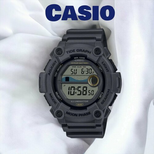 Наручные часы CASIO, серый наручные часы casio collection ws 1300h 1a черный серый