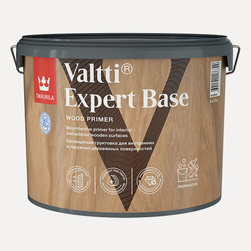 Изображение товара TIKKURILA VALTTI EXPERT BASE грунтовка высокоэффективная, биозащитная (9л)